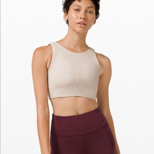 Lululemon crop tank | size 6 | beige/nude
